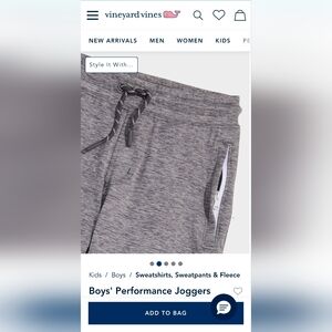 VINEYARD VINES / Boys Jogger Pants / Medium